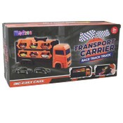 Wholesale - SHOOT RAIL TRAILER W/6pc ALLOY CARS C/P 10, UPC: 850038957629